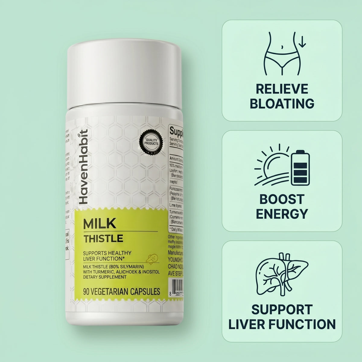 Milk Thistle Liver Detox, Digestion & Daily Energy Support