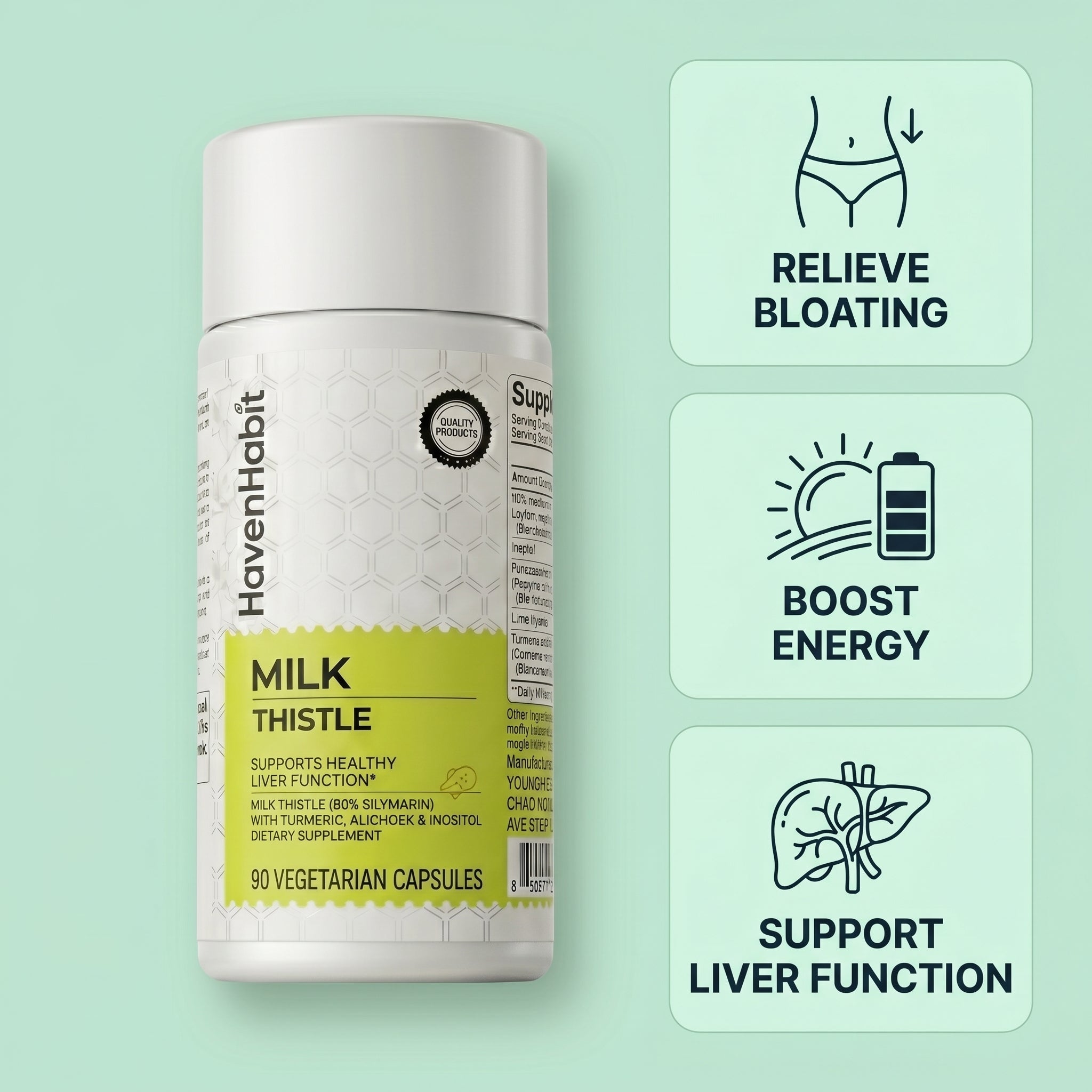 Milk Thistle Liver Detox, Digestion & Daily Energy Support